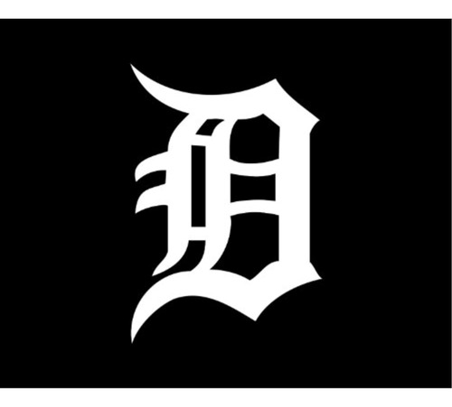 Mlb Detroit Tigers Die-cut Team Logo Calcomanía - Blan...