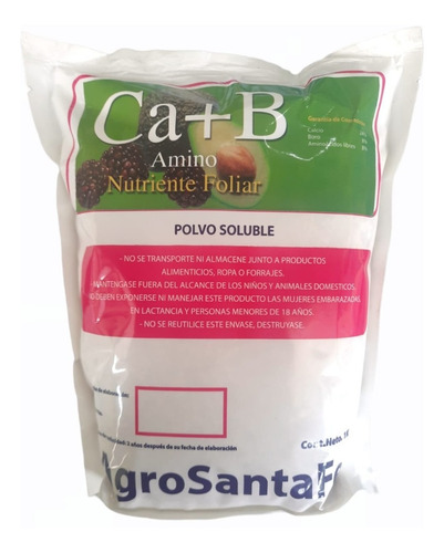 1 Kg Nutriente Foliar Ca+b  Calcio Y Boro