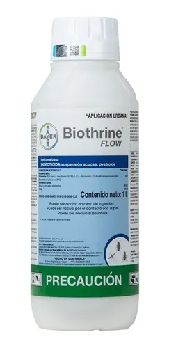 Biothrine Flow Insecticid@ Chinche Pulga Araña Mosca 1 Lt | Meses sin ...