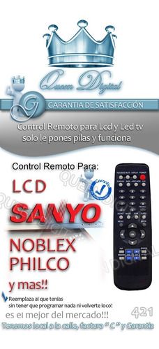 Control Remoto Para Jxmts Jxmit Philco Noblex Sanyo Vizon
