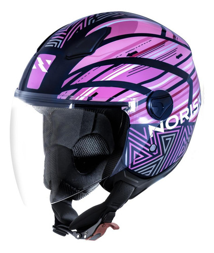 Capacete Norisk Orion Journey Rosa Tamanho:61