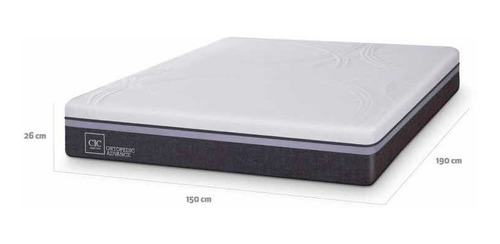 Imagen 3 de 9 de Colchón De 2 Plazas Cic + Pack De Almohadas Cannon Gratis!!