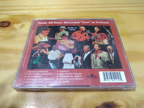 Imagen 2 de 3 de Live - Fania All-stars - Bmg, 1995 - Cd - U