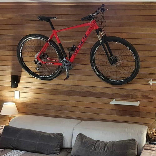 Imagem 5 de 10 de Suporte De Bicicleta P/ Parede, Aço Galvanizado, Decora Bike