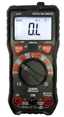 Imagen 2 de 8 de Tester Multimetro Autorango Temperatura Digital Compacto