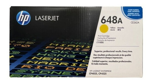 Toner Hp 648a Mod. Ce262a Amarilllo 11,000 Pag.