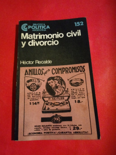 Matrimonio Civil Y Divorcio - Héctor Recalde