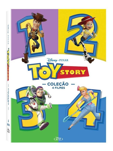 Blu-ray Coleção Toy Story 4 Filmes - 4 Discos Original - Lac