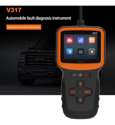 Obd2 Scanner Automotive Scan Scan Tester Tools Tela Colorida
