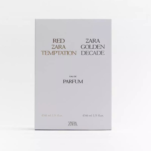 Zara Red Temptation 80ml + Golden Decade 80ml Eau De Parfum