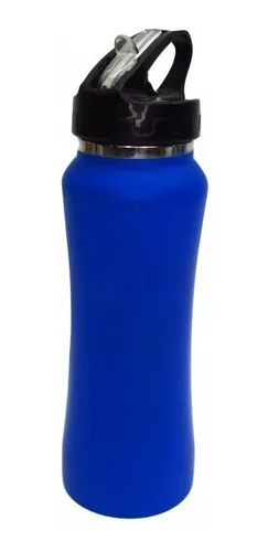 comprar Botilito Acero Inoxidable 650ml Botella Termo Agua Gym Azul