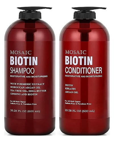 Biotin Shampoo And Conditioner Set For Hair Growth, For Thin