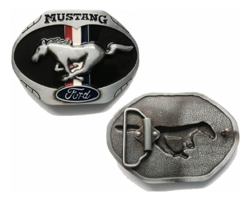 Hebilla Chapa Ford Mustang Para Correas 40mm