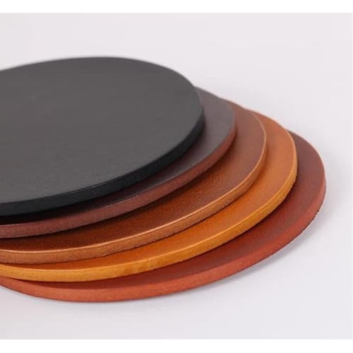 100% Genuine Leather Coasters 4 - Pack | Premium Leathe...