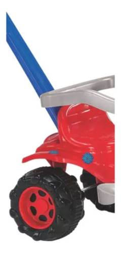 Triciclo Velotro Tonquinha Motoca Red Haste Proteção Cor Vermelho