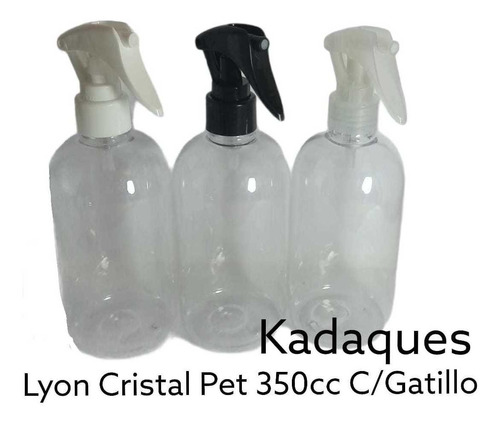 Envases Pet Cristal 350c Con Gatillo 10und