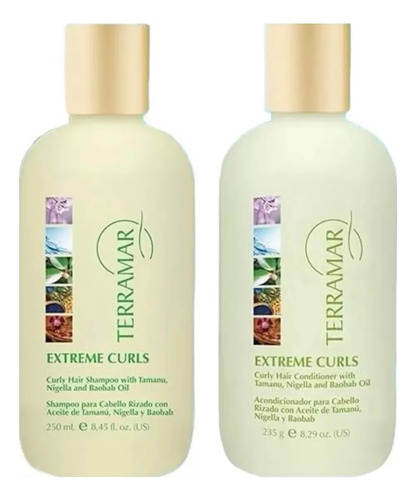Set Cabello Rizado Shampoo Y Acondicionador Terramar