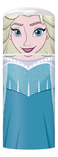 Vaso Infantil Para Niños Con Tapa Y Pico Frozen Anna Disney Color Azul