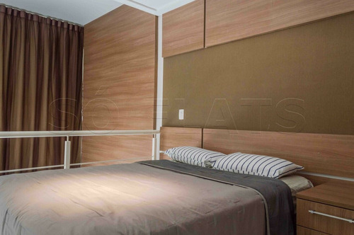 Imagem 10 de 15 de Flat Nyc Berrini 40m² 1 Dormitório 1 Vaga Para Locação No Brooklin. - Sf39082