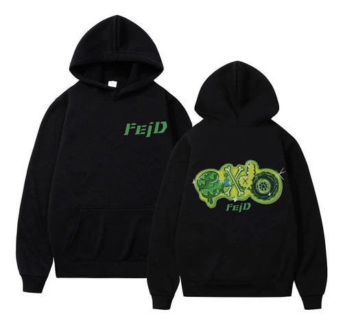 Sudadera Con Capucha Feid Ferxxo Tour Con Estampado Otoño-in