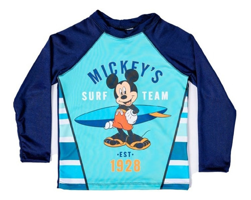 Remera Nene Niños Supplex Agua Filtro Solar Uv Disney Mickey