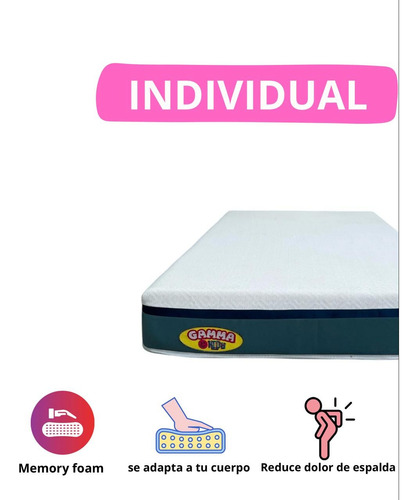 Colchon Individual De Memoryfoam Gamma Kids