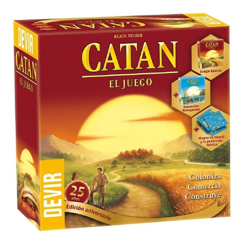 Catan 25 Aniversario Juego Mesa Español Estrategia Negociaci