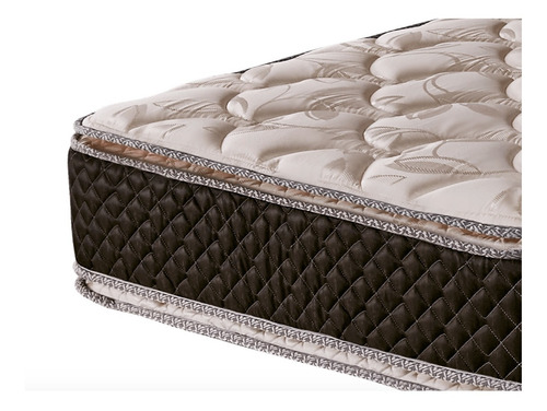 Imagen 2 de 2 de Colchón 1 1/2 plaza de espuma Cannon Espuma Exclusive beige y marrón - 90cm x 190cm x 29cm con doble pillow top
