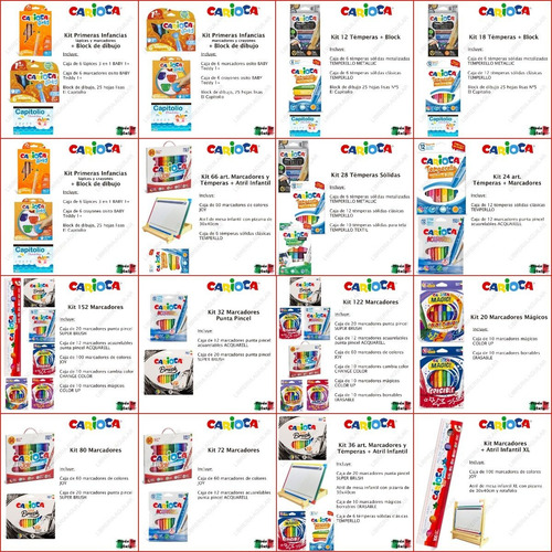 Imagen 8 de 9 de Caja 100 Marcadores Colores Carioca Italianos 1 Metro Cuotas