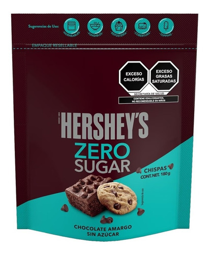 Hershey's Chispas De Chocolate Amargo Sin Azúcar 180g