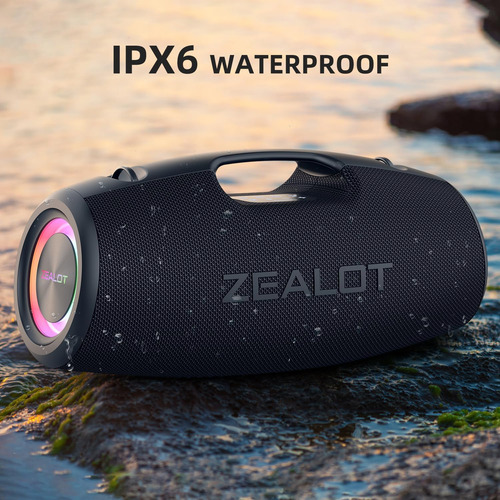 Zealot Altavoz Portátil, Altavoz Bluetooth De 120 W Con Grav