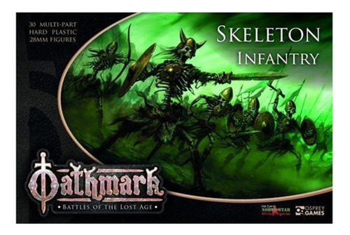 Caixa 30 Miniatura Guerreiro Esqueleto Frostgrave Oathmark