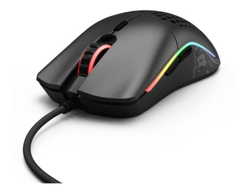 Mouse Gamer Glorious Model O- Minus Rgb Matte Negro Y Blanco