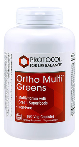 Protocol Ortho Multi Greens - Multivitaminico Y Multimineral