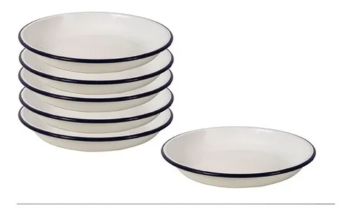 Juego de 4 platos hondos de porcelana, atola blanco La Redoute Interieurs