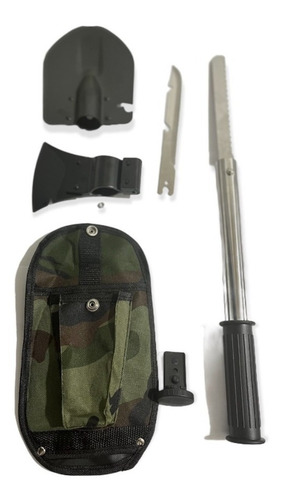 Imagen 5 de 5 de Pala De Camping Hacha, Sierra Y Cuchillo De Supervivencia