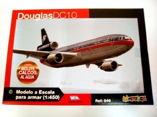 Maqueta Douglas Dc10 P/armar Modelex 1:450 Con Calcas