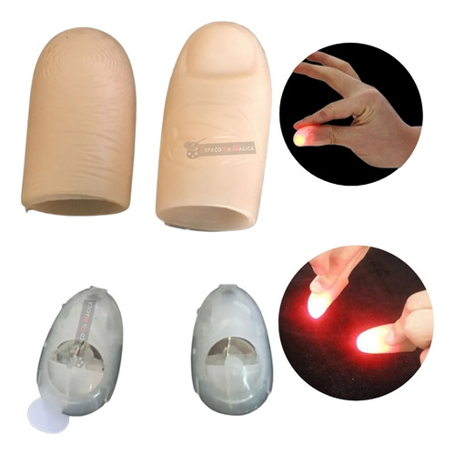 2 Dedos Magicos Luminoso Truques Profissional Pronta Entrega