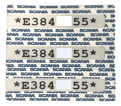 Etiqueta Autodestrutiva Com Chassi Scania 114 380 2003