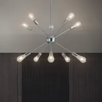 Comprar Lampara Araña 10 Luz Moderna Iluminacion Colgante Altura