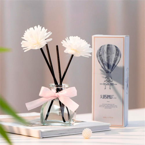 Difusor Aromatico Con Varillas Flores Aceite Esenciale Aroma