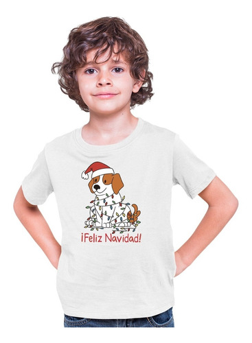 Playera Navidad - Niños - ¡feliz Navidad! - Perrito