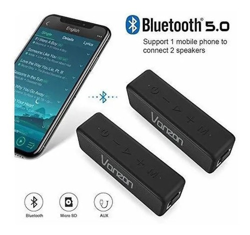 Parlante Bluetooth Vanzon X5 Pro Color Negro