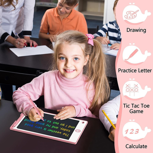 Hockvill Tableta De Escritura Lcd Para Niños De 8,8 Pulga...