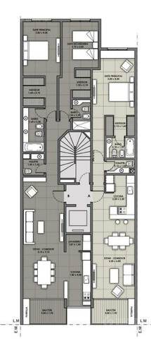Desarrollo Inmobiliario Honolulu 3 Zona Paseo Aldrey - Semipiso De 2 Ambientes