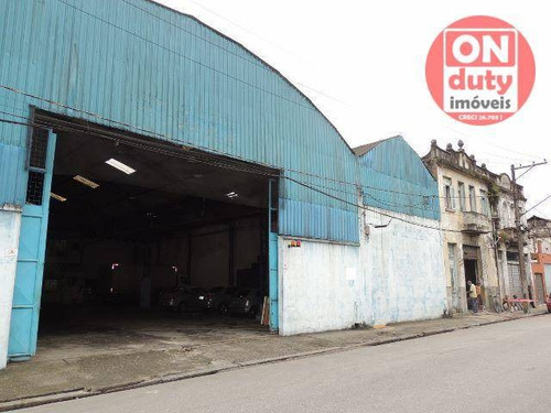Imagem 2 de 27 de Galpão Para Alugar, 1000 M² Por R$ 18.000,00/mês - Vila Matias - Santos/sp - Ga0022