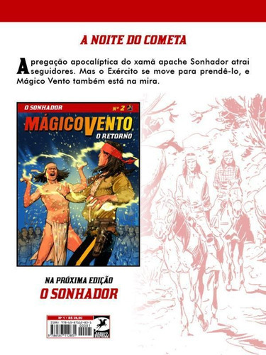 Mágico Vento - O Retorno - Volume 1: A Noite Do Cometa, De Manfredi, Gianfranco. Editora Mythos, Capa Mole Em Português