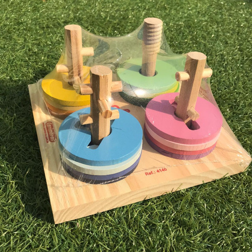 Imagem 5 de 9 de Jogo Passa Círculo Brinquedo Educativo Infantil À Vista