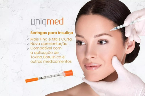 Seringa Insulina 1ml 100un Uniqmed Microagulha