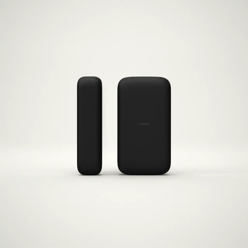 Sensor Magnético Inalámbrico Hikvision Para Alarma Ax Pro Negro